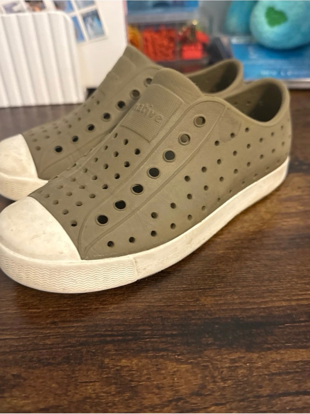 Native Slip-On Sneakers in Olive
